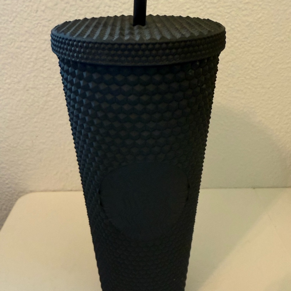 Matte Black Textured Starbucks Tumbler